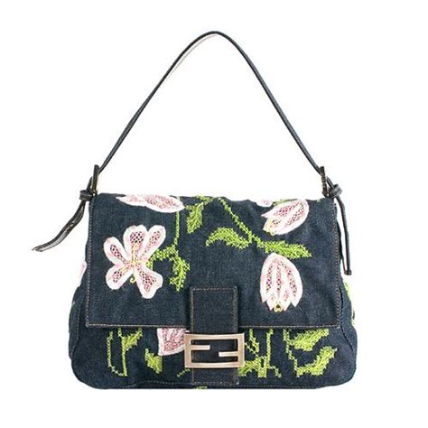 fendi denim shoulder bag|Fendi detachable shoulder handbags.